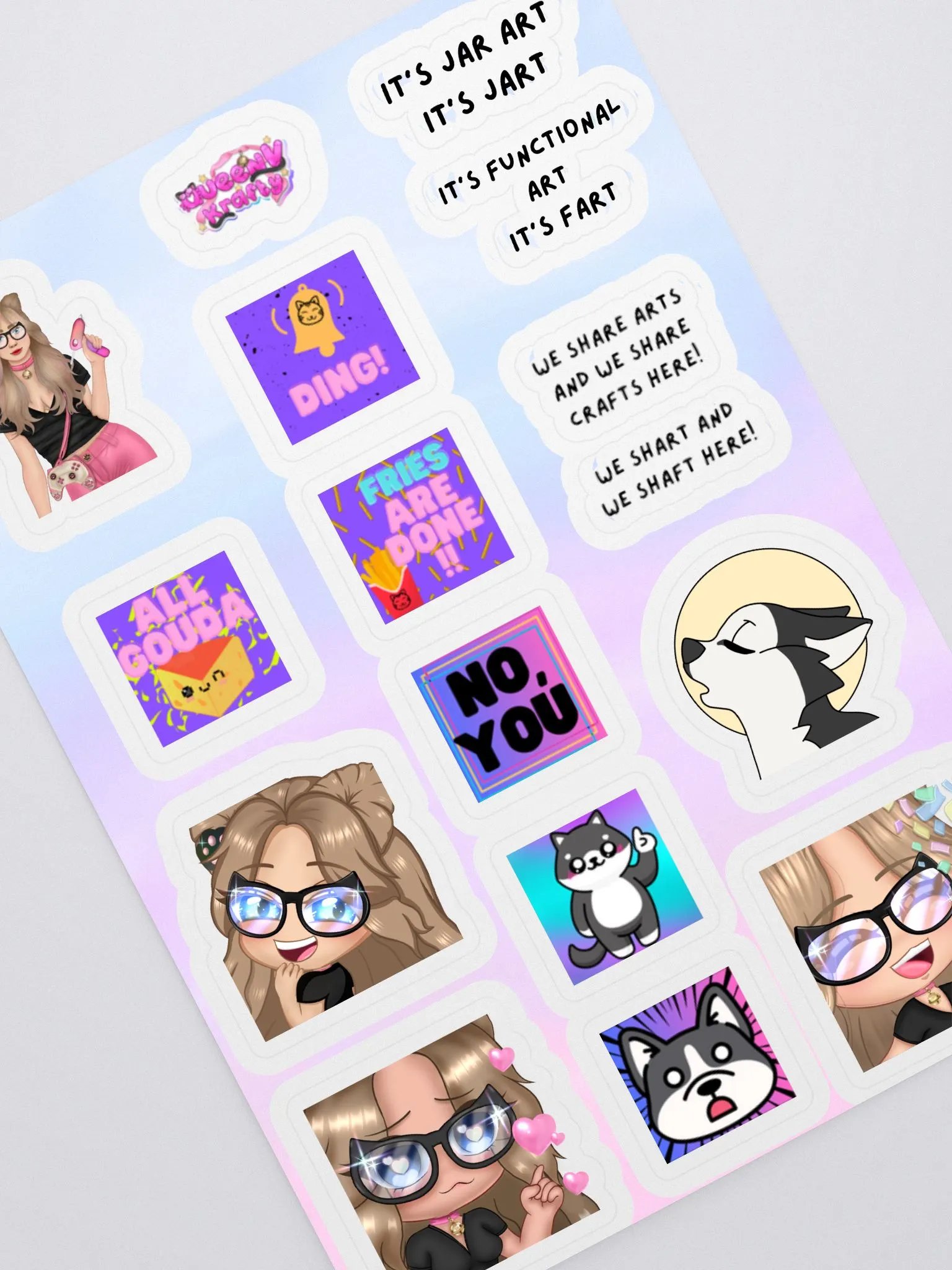 QVK STICKER SHEET!!! product image (2)