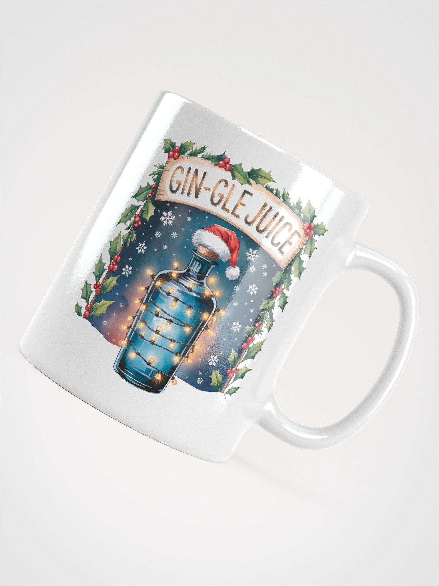 Christmas Gin-Gle Juice White Glossy Mug product image (5)