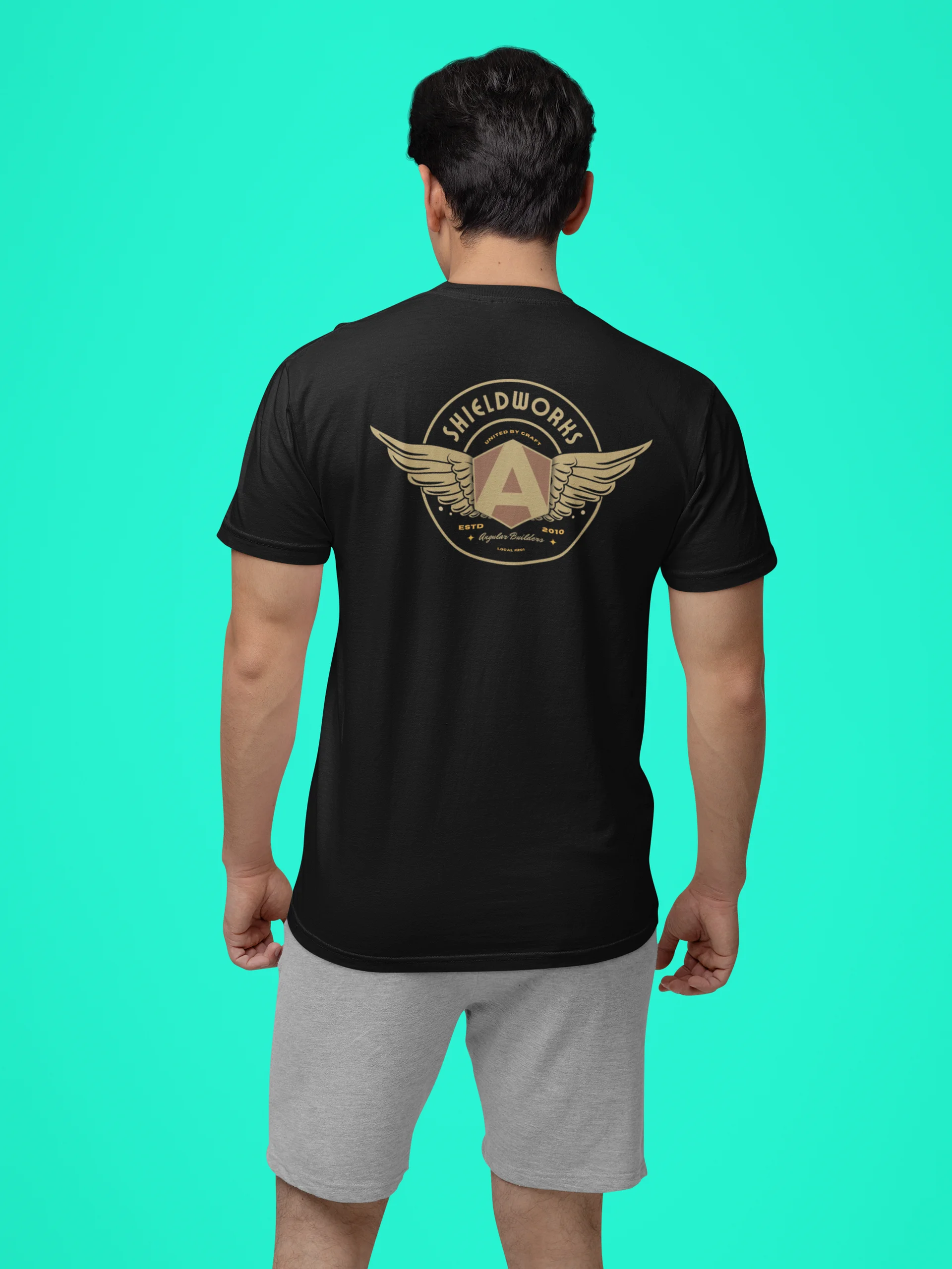Shieldworks Angular Builders Local #201 “United by Craft” Heavyweight Tee product image (3)