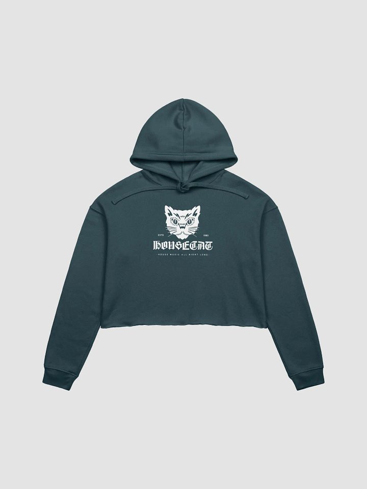 Womens HouseCat Bella+Canvas Fleece Crop Hoodie product image (2)