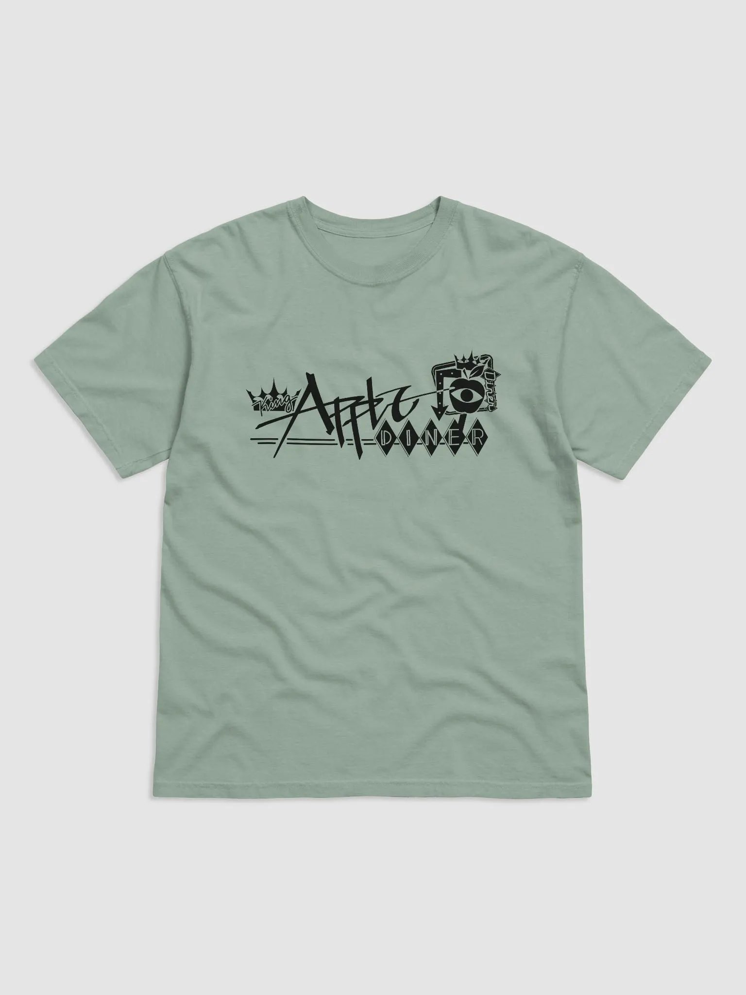 King Apple Diner (Black on Light) ✦ Comfort Colors Garment-Dyed Heavyweight T-Shirt product image (1)