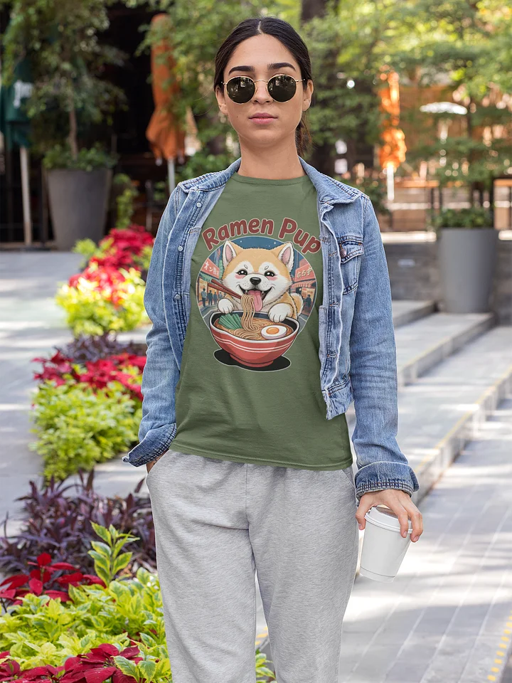 Ramen Pup Shiba Inu T-Shirt | Kawaii Japanese Foodie & Anime Dog Tee product image (1)
