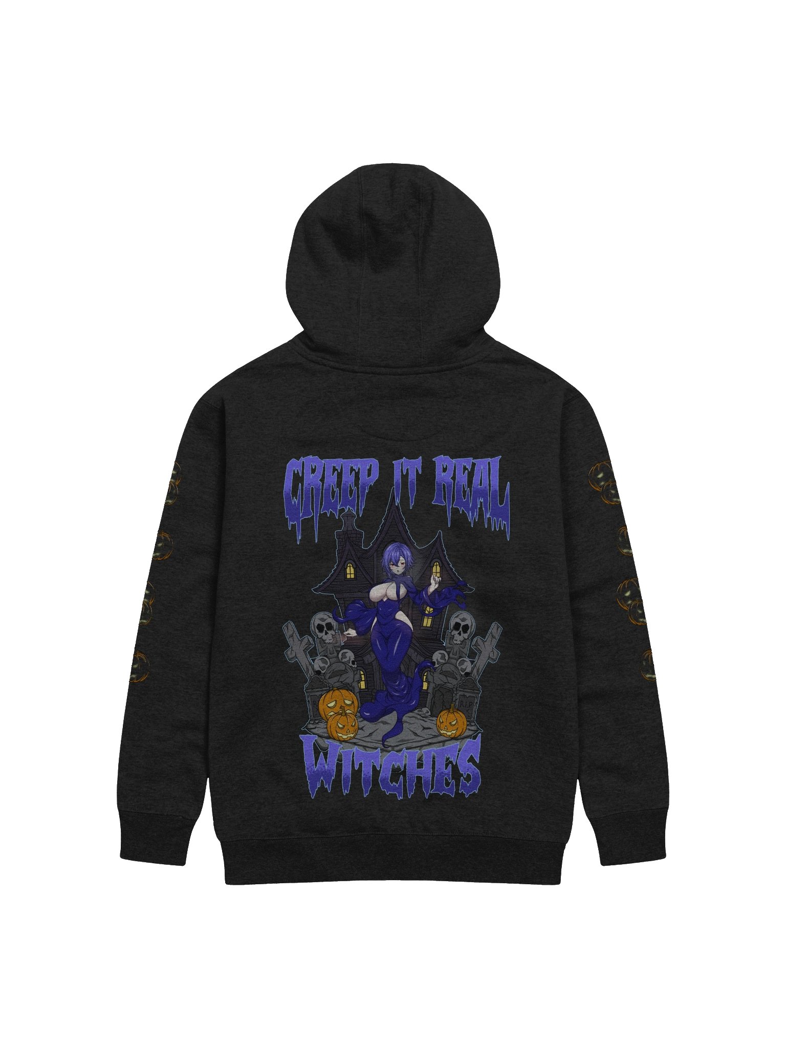 Creep It Real Halloween Hoodie (Blue) product image (2)