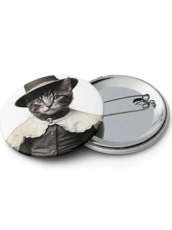 Vintage Cats Glossy Pin Button Collection product image (3)