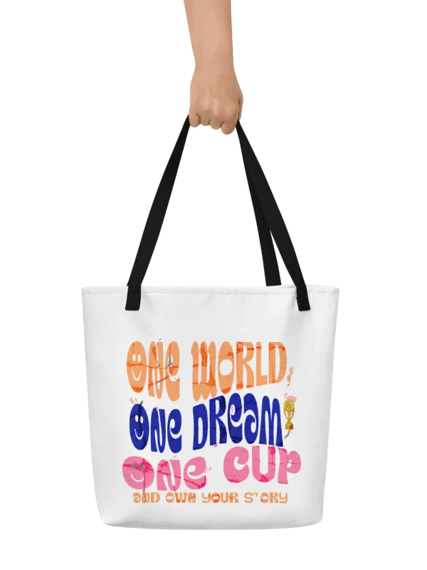 Colorful Retro Logo Tote Bag product image (1)