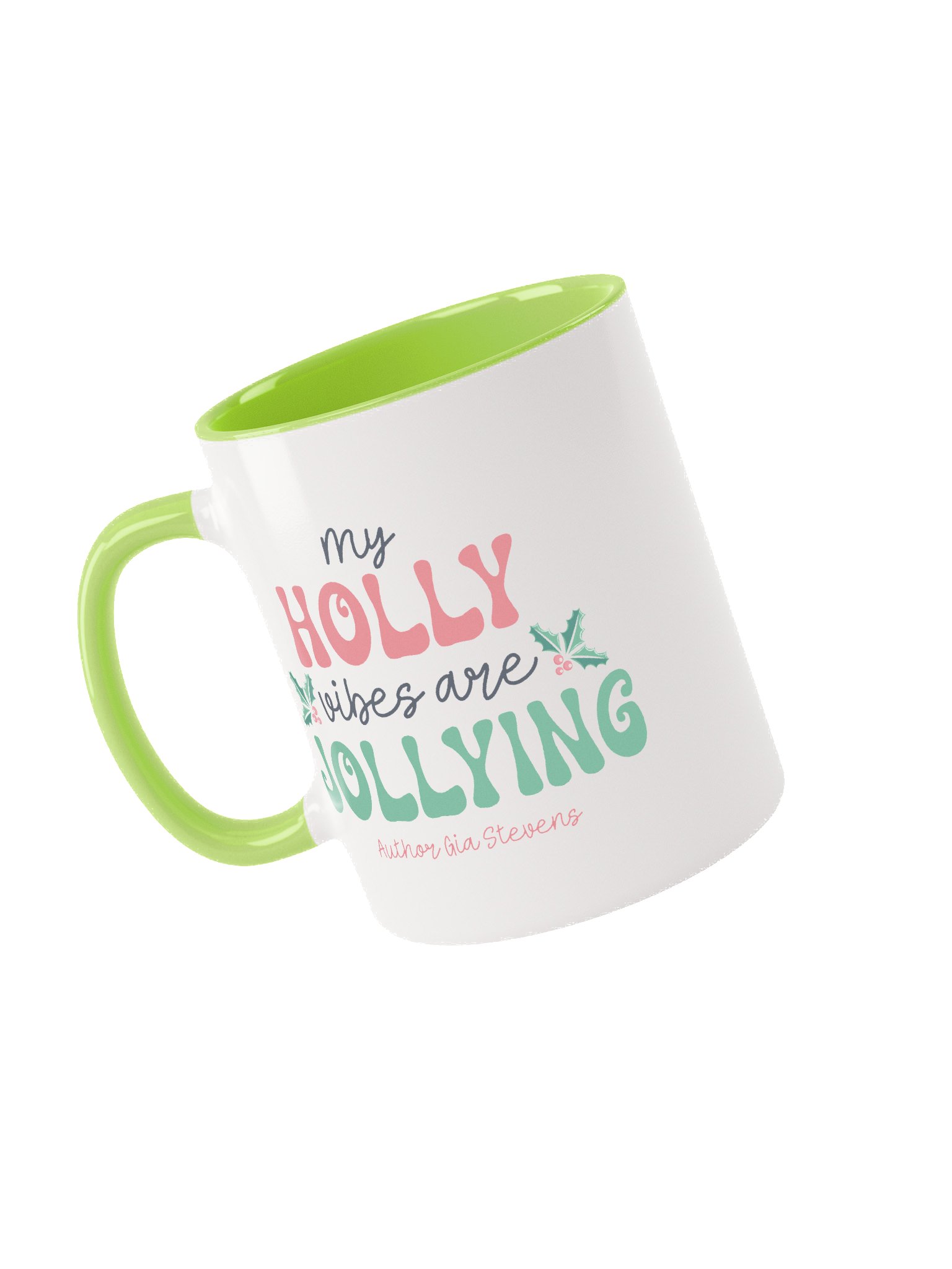 Holly Jolly Vibes Festive Ceramic Mug product image (5)