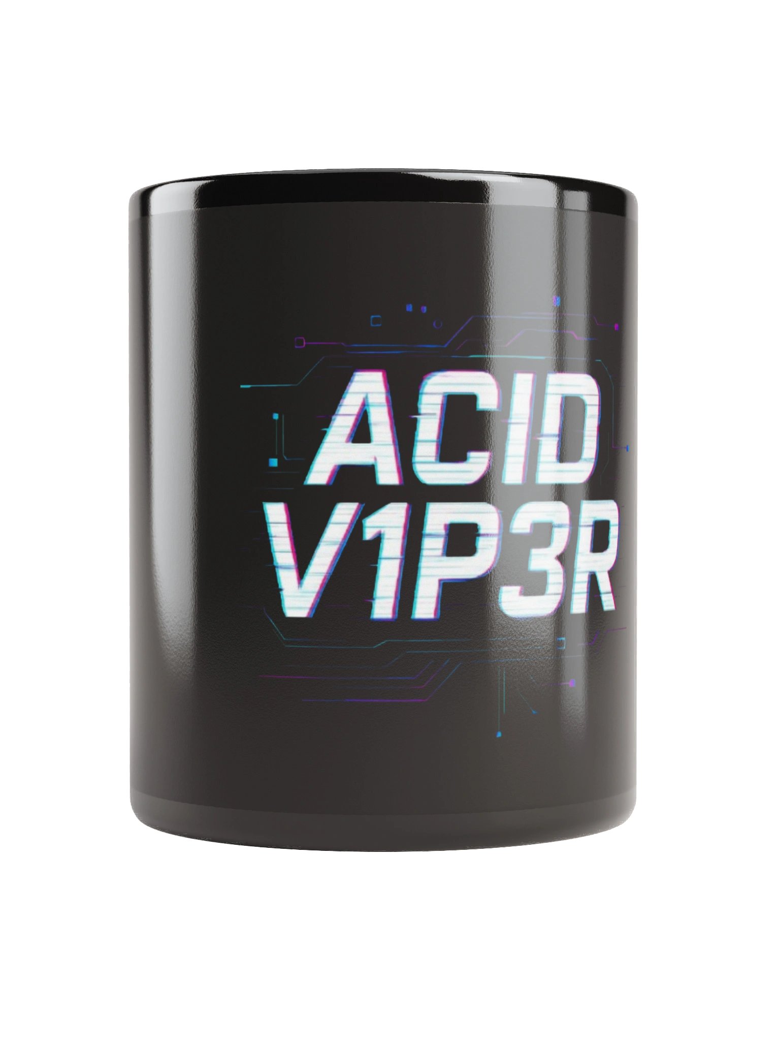 Futuristic Glitch Black Mug product image (5)