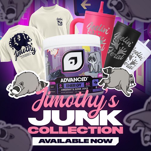 🦝 **JIMOTHY’S JUNK JUICE IS HERE**🗑️

The trash panda has escaped. **Jimothy has officially entered the ADVANCED universe.** ...