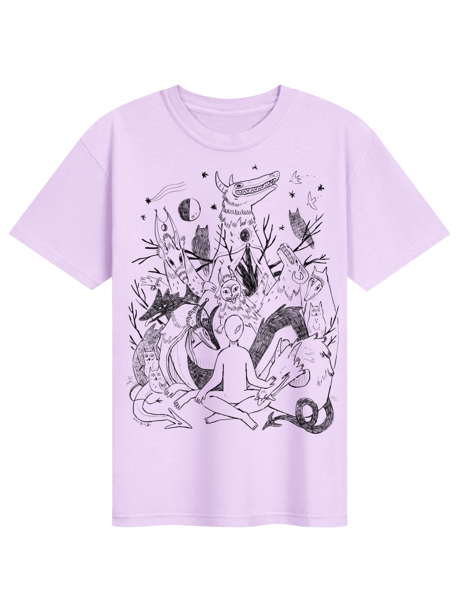 Creatures Line Art T-Shirt product image (1)