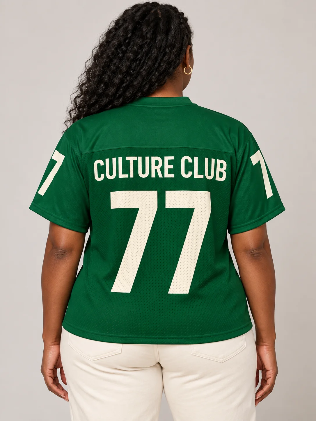 PROVOKÄHAUS Culture Club 77 Jersey — Forest Green & Cream product image (2)