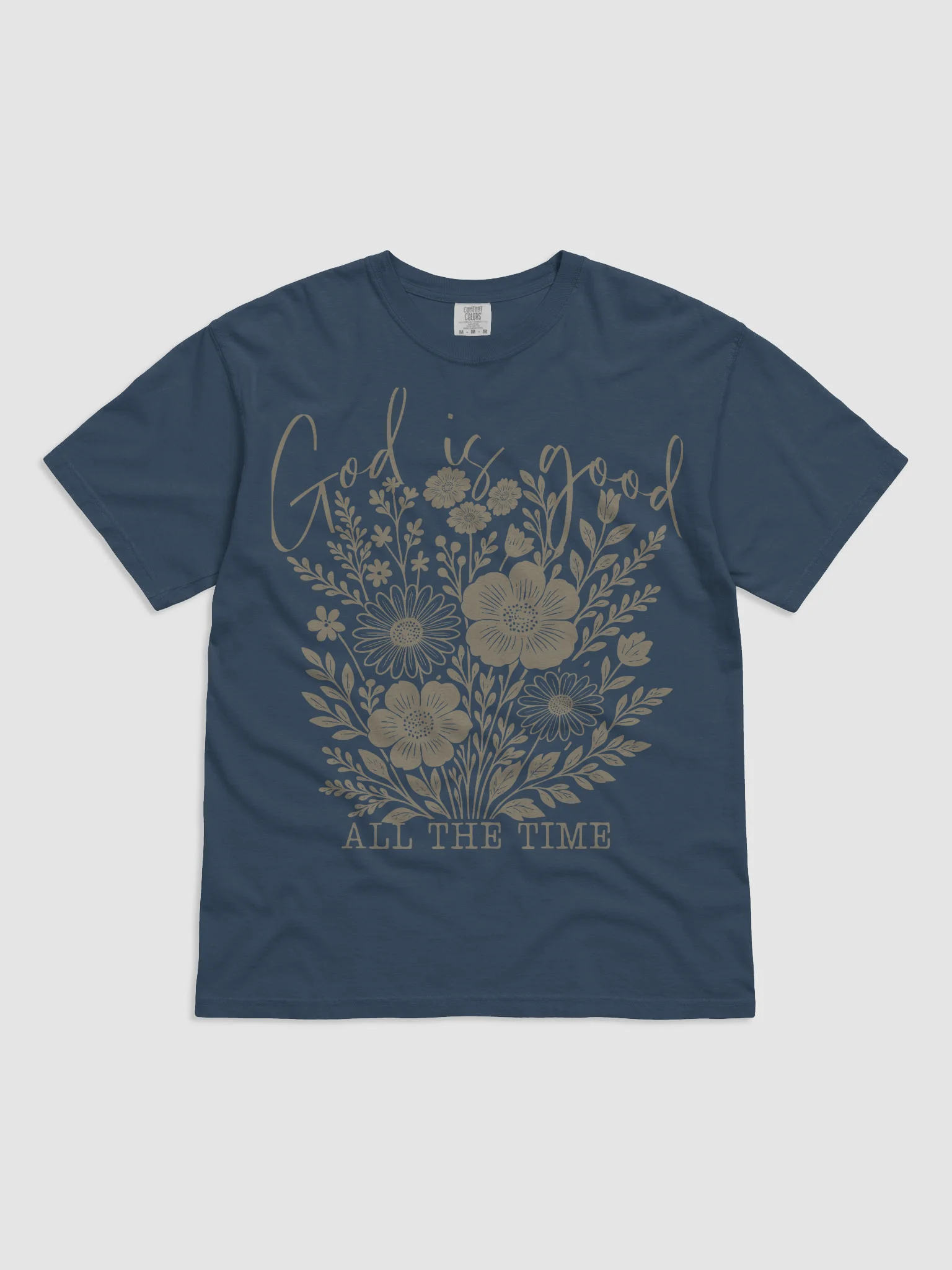 God is Good Floral T-Shirt product image (2)