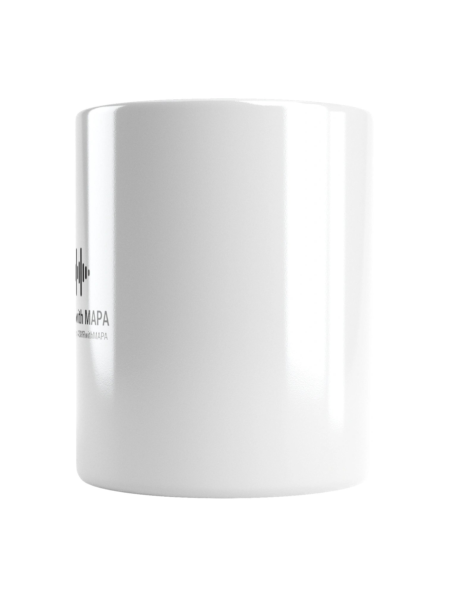 ASMR with MAPA White Mug – Black Soundwave Logo & Text (11oz, 15oz, 20oz) product image (16)