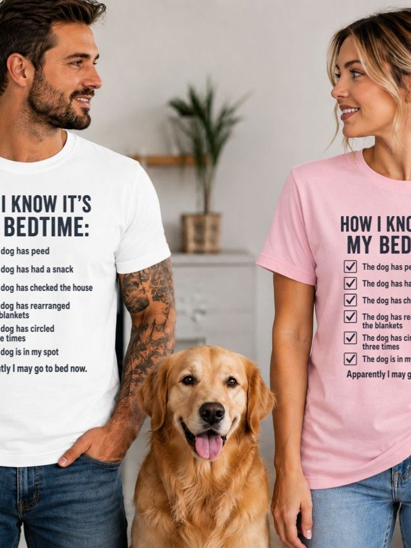 How I Know It’s My Bedtime Dog T-Shirt | Funny Dog Owner Checklist Tee product image (2)