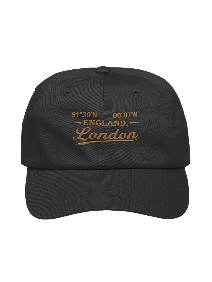 London England Coordinates Dad Hat – Travel Cap product image (1)