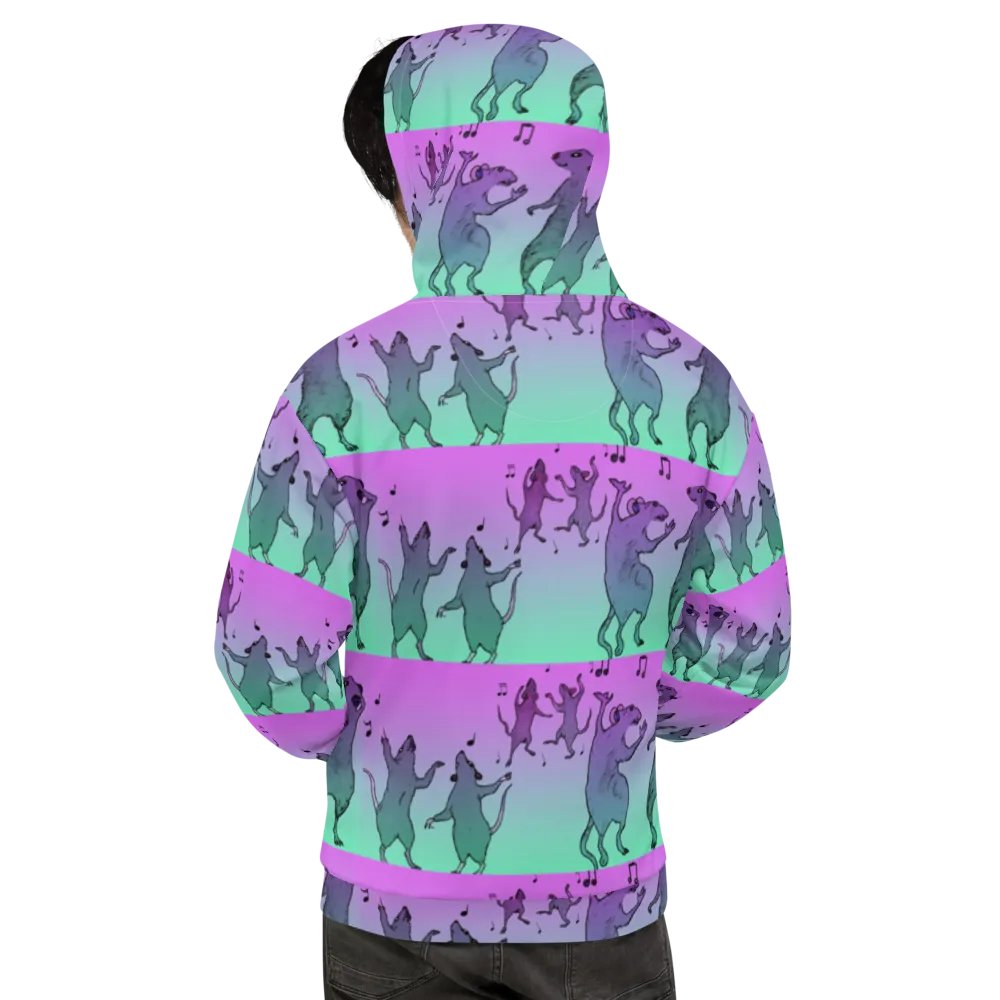 dancing rats (stripey) hoody product image (9)