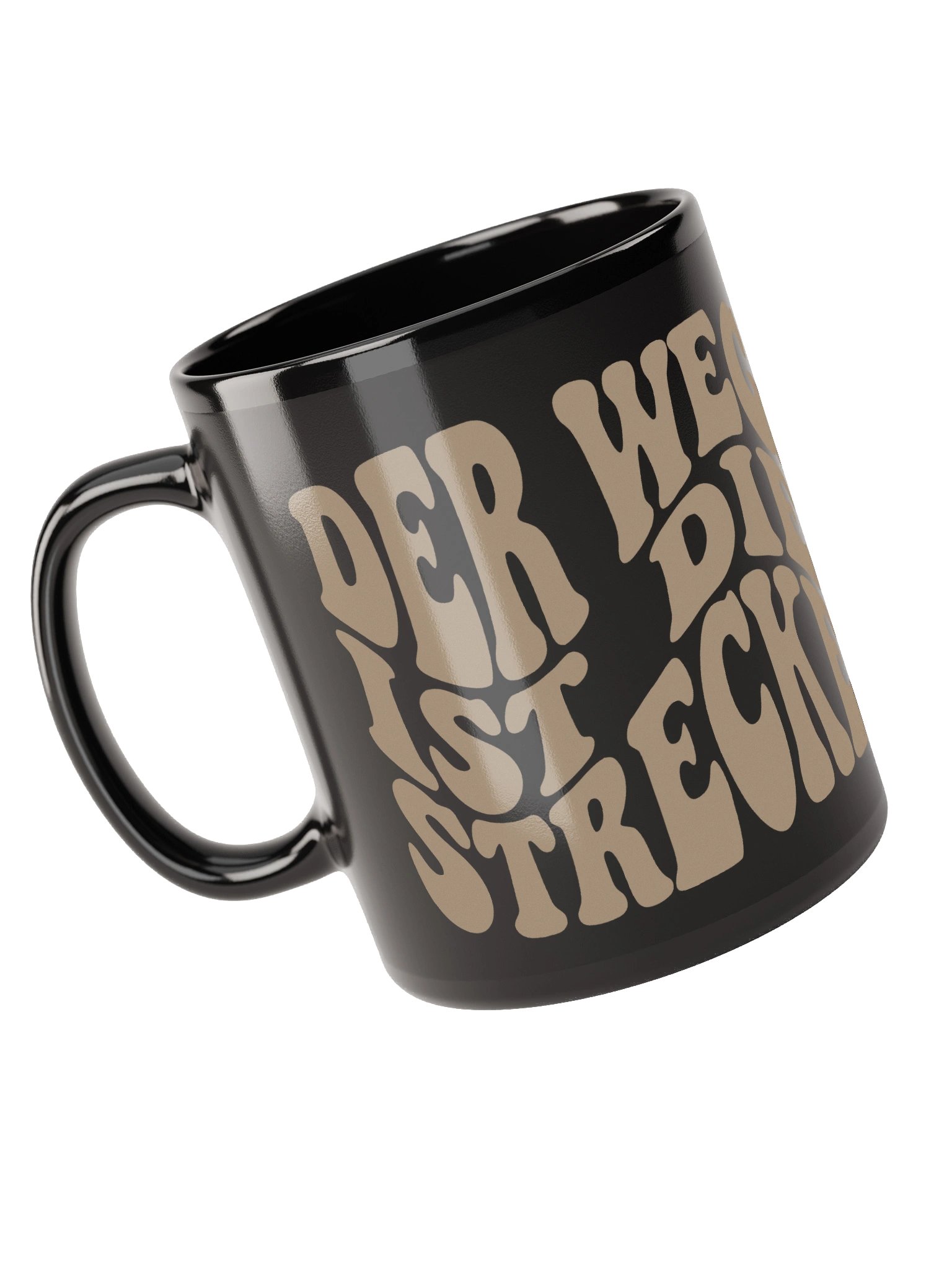 Der Weg ist die Strecke - Tasse Schwarz product image (5)