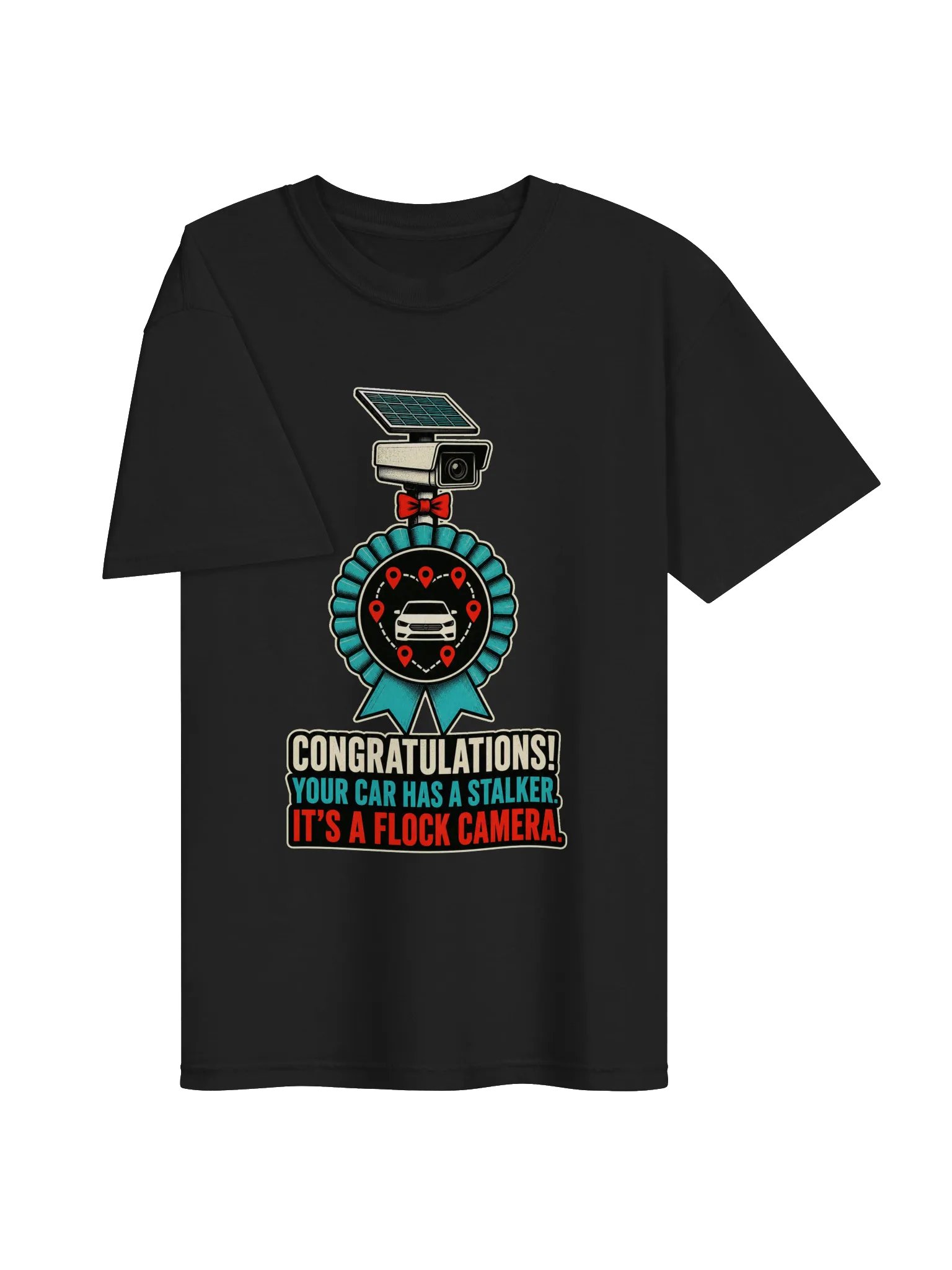 Your Car Has a Stalker — Flock Camera Heavyweight T-Shirt product image (5)