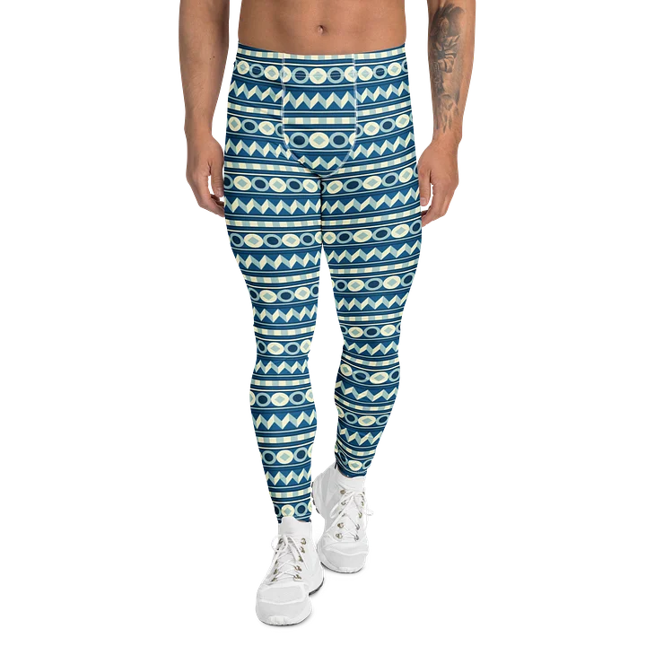 Aztec Geometric Men’s Leggings for Active Wear product image (1)