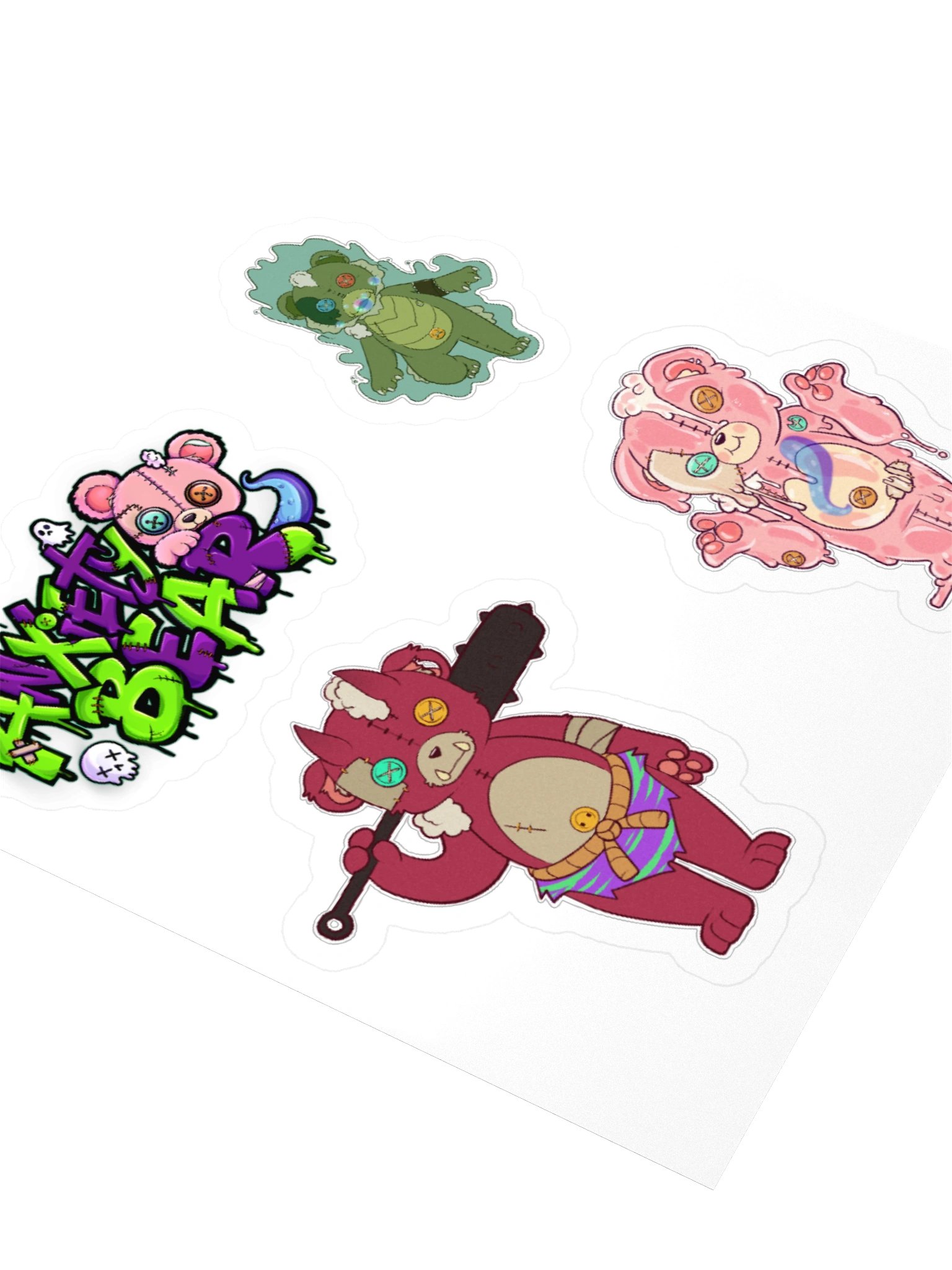 Anxiety Bear Spooky Stickers Halloween 2026 product image (7)