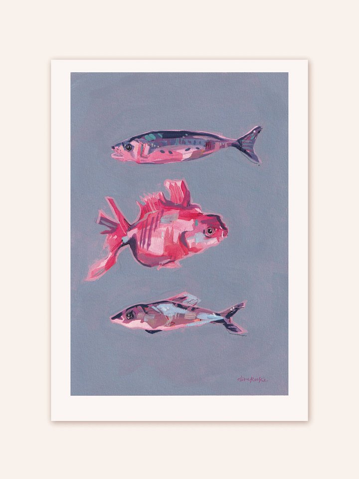 Three Fish Print product image (1)