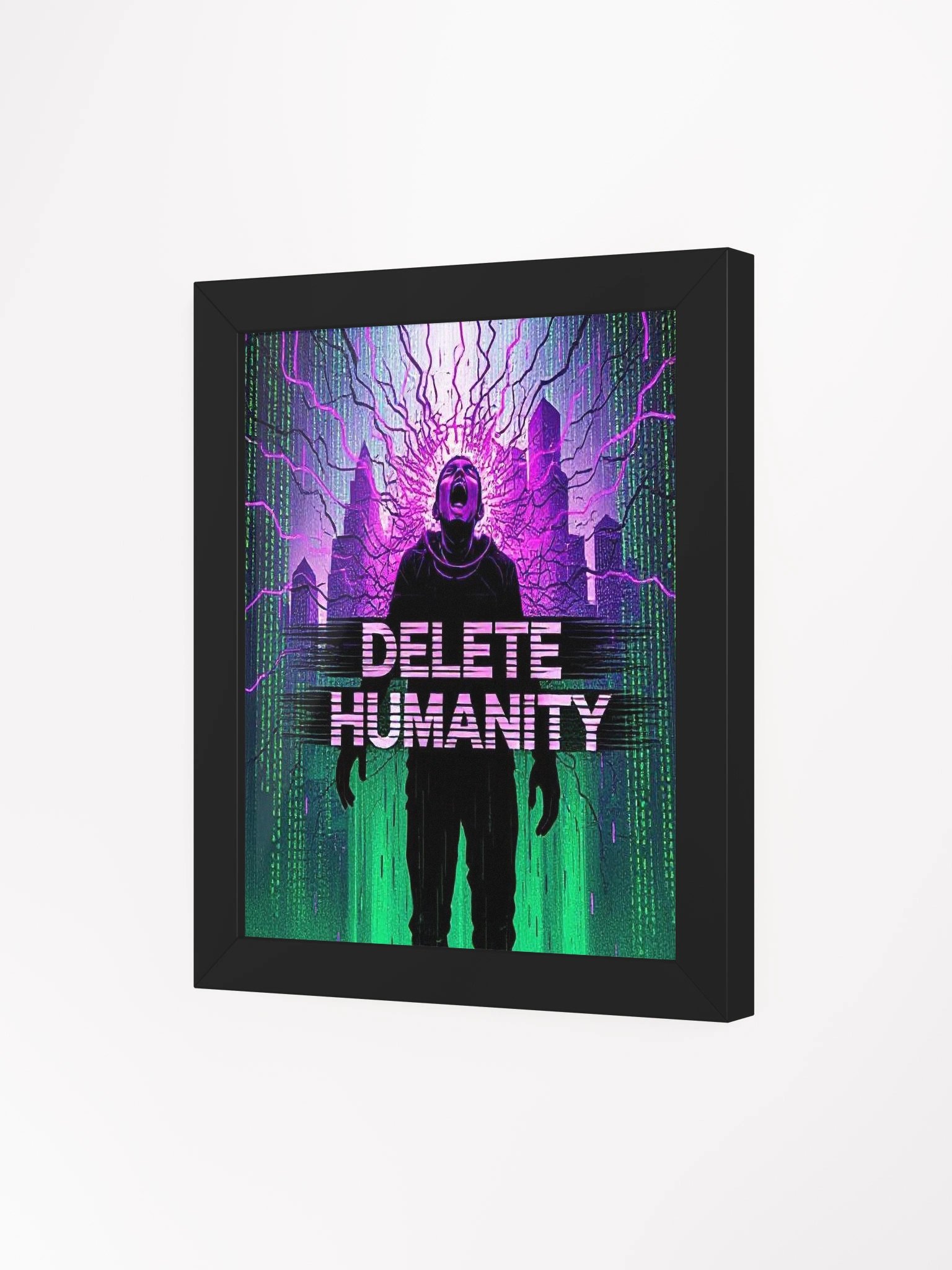 Delete Humanity Framed Poster product image (17)