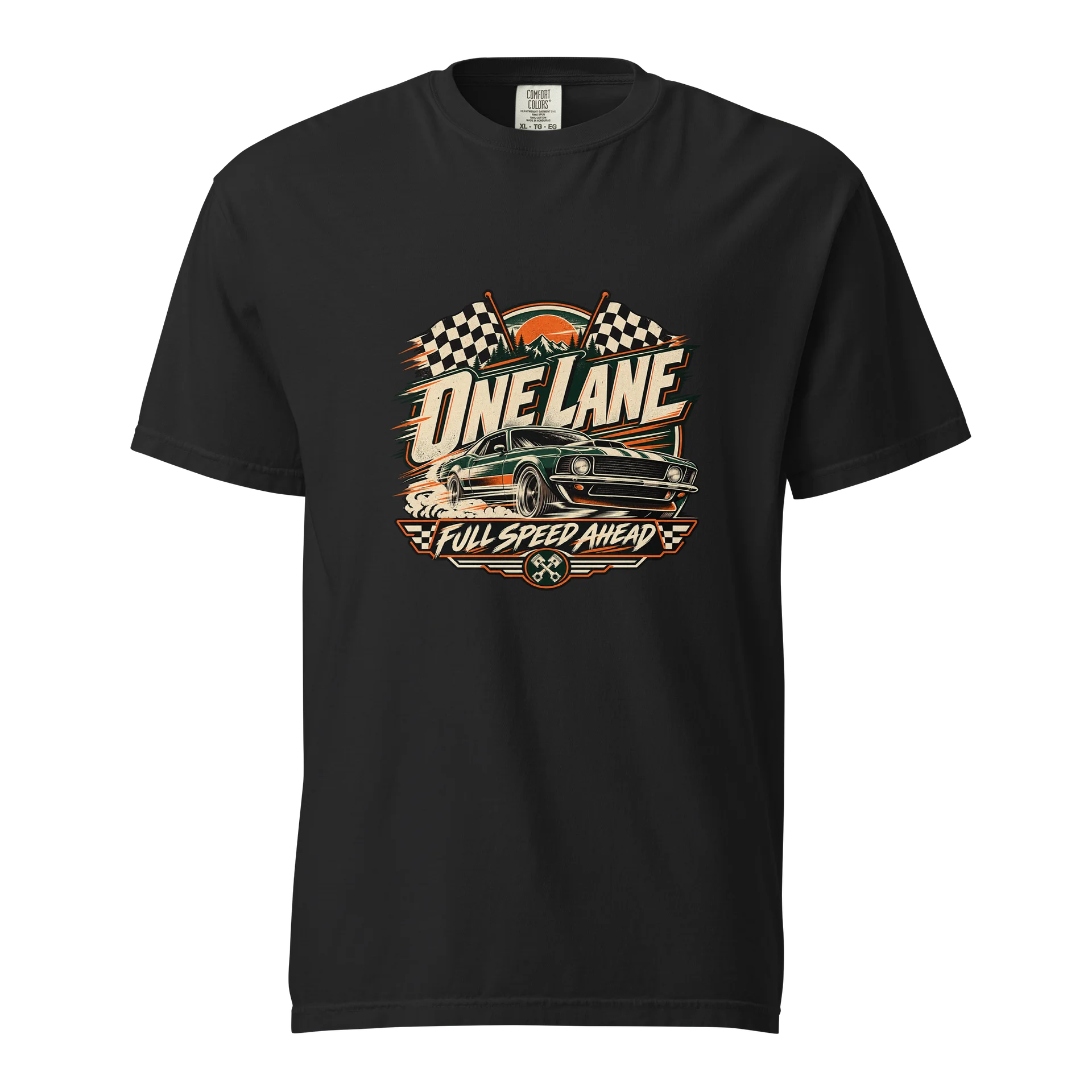 One Lane Full Speed Ahead Racing Tee product image (1)