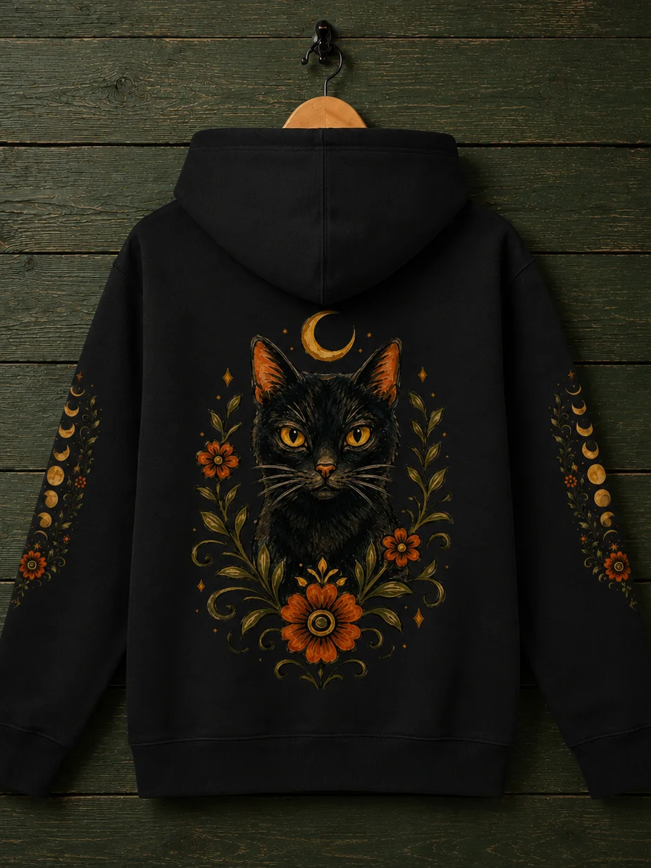 Moonlit Cat Hoodie product image (2)