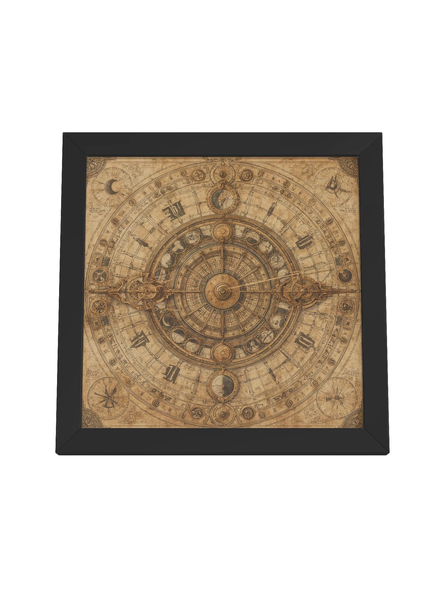 The Chronos Engine - Framed Square Poster (Black Frame) product image (4)
