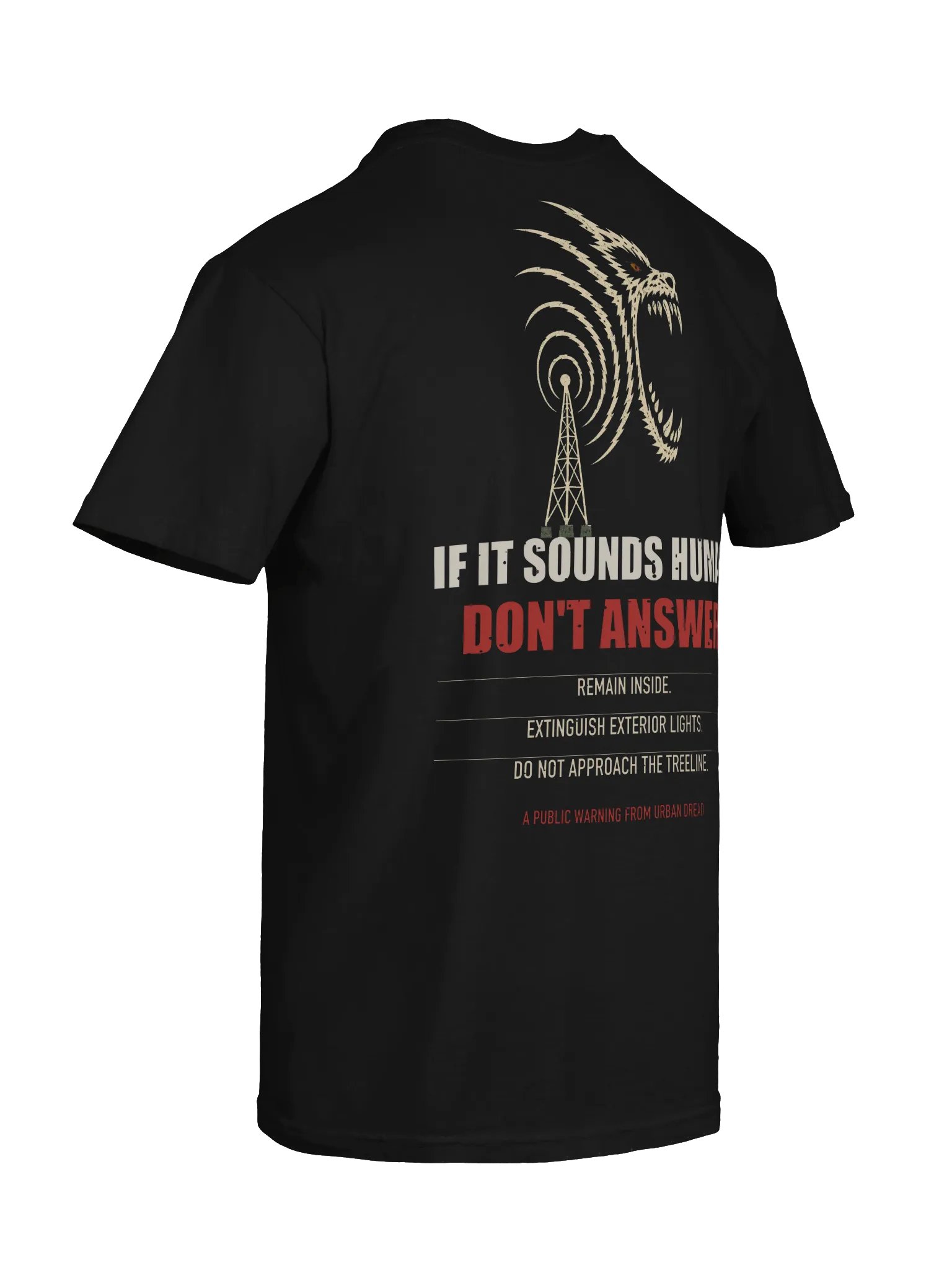 Don’t Answer the Scream — Dogman Warning T-Shirt product image (4)