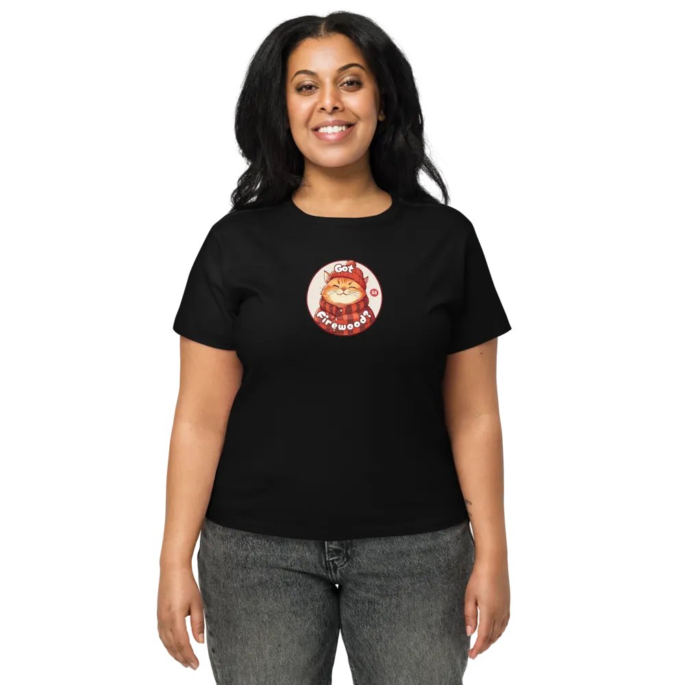 Cozy Cat - Got Firewood? | High Waisted Tee product image (2)