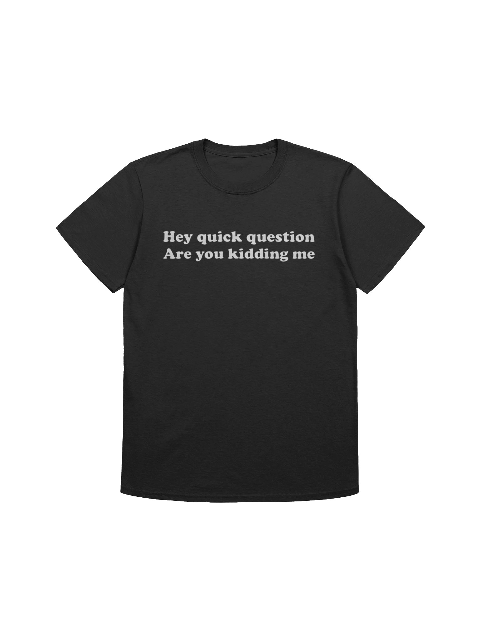 Hey Quick Question Are You Kidding Me Shirt product image (1)