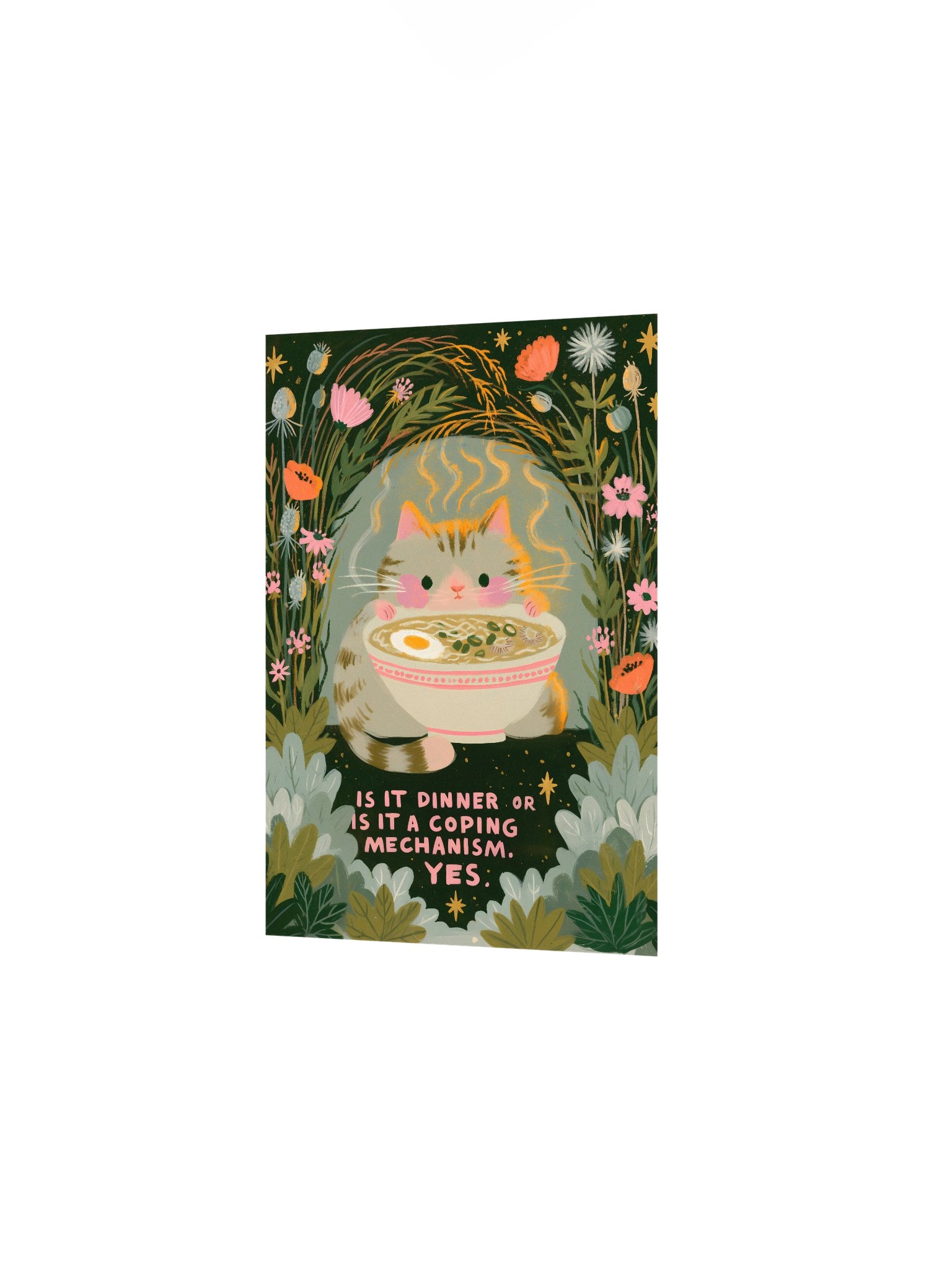 Coping Mechanism Cat Ramen Poster product image (14)