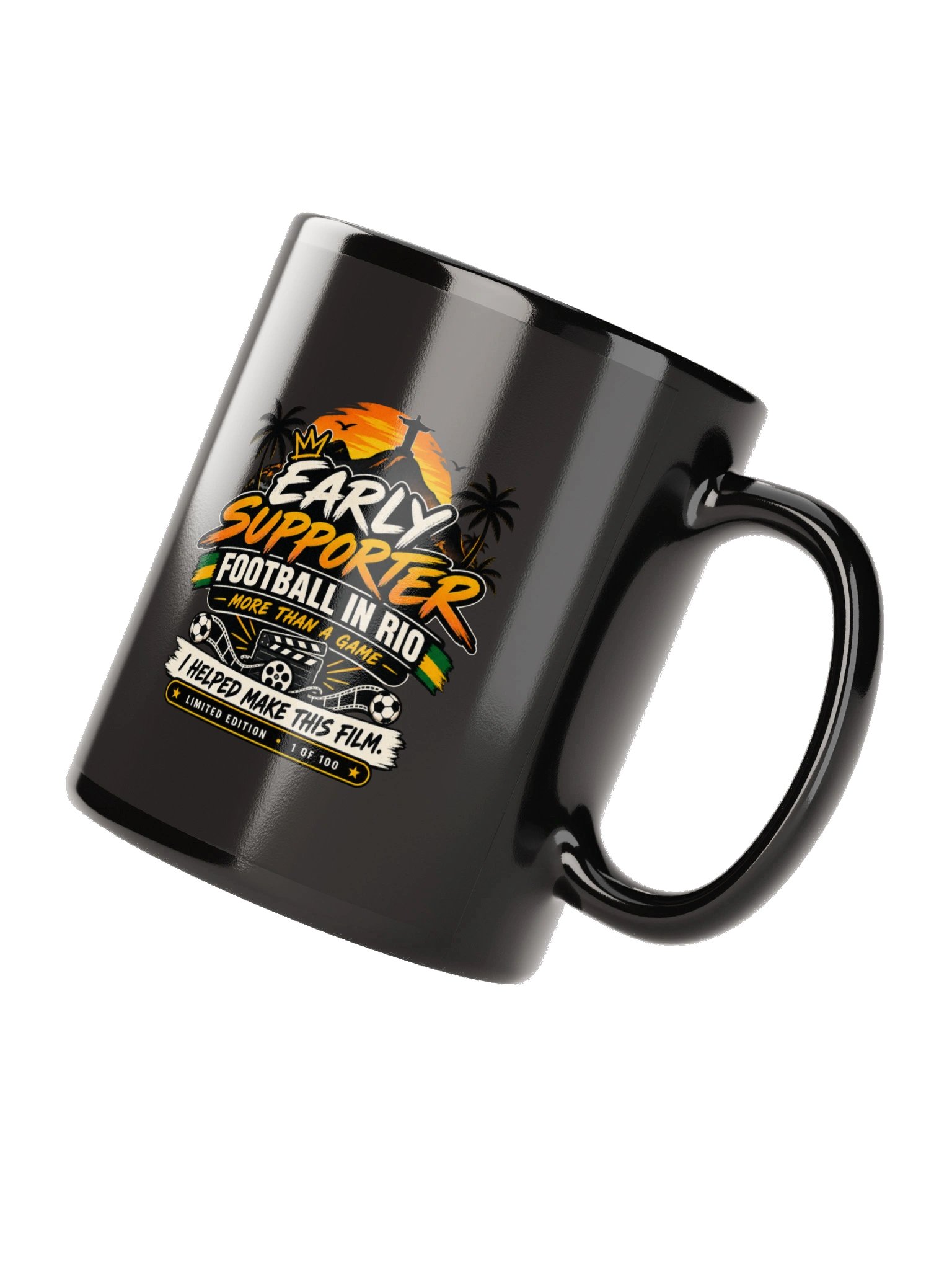 Official Football in Rio Logo Mug - Black product image (4)