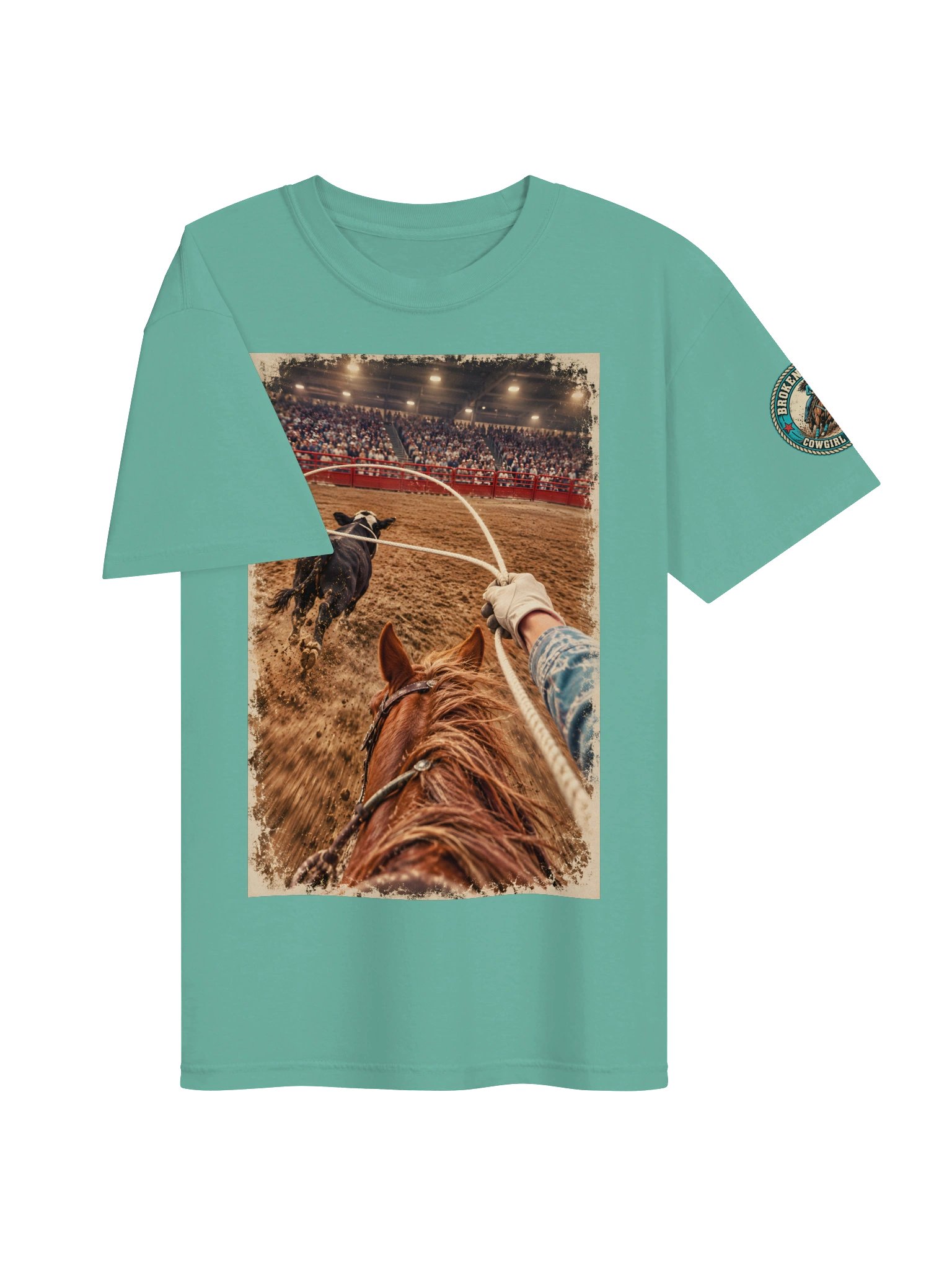 Breakaway Roping Shirt — Two-Sided POV Rodeo Tee | Broken Cowgirl™ product image (5)