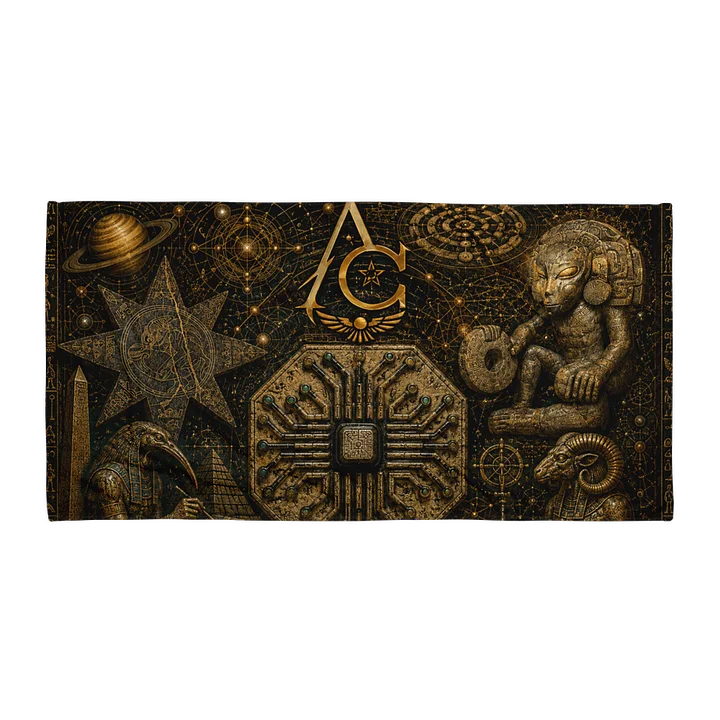 Alpha and Omega Beach Towel product image (1)