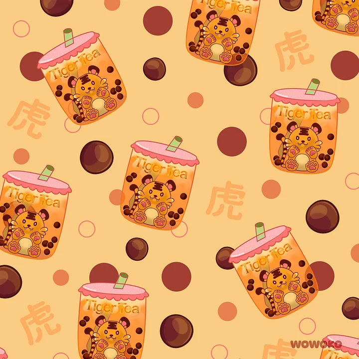 Micro Fiber Cloth - Zodiac Drinks - Tiger Milk Tea product image (2)
