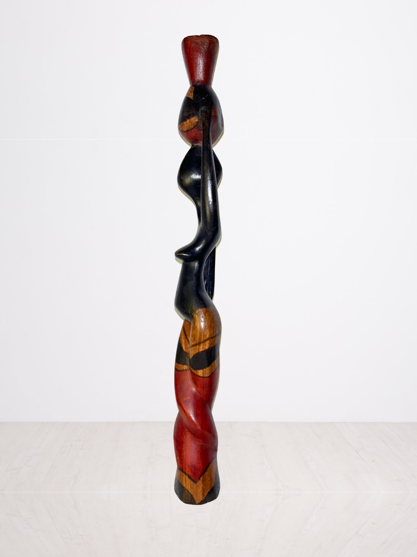 Handcarved Wooden African Woman Sculpture product image (2)
