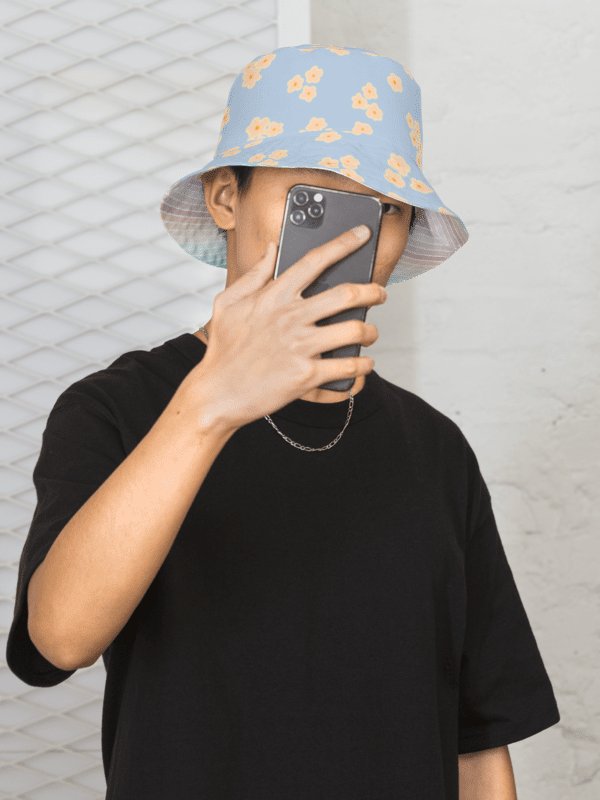 HAPPY DAISY REVERSIBLE BUCKET HAT - Wendehut mit Blümchen und Regenbogen in allen Grössen product image (2)