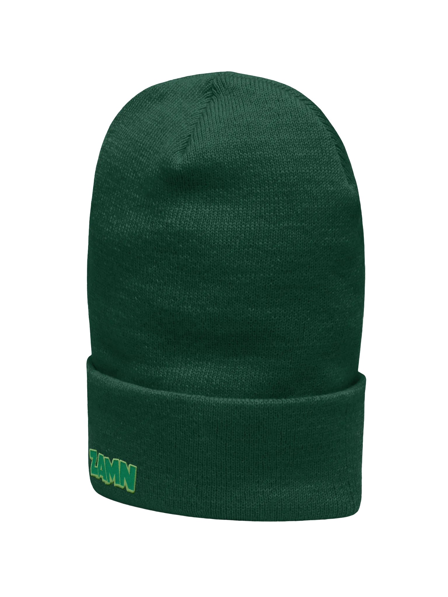 ZAMN Logo Beanie: Green product image (2)
