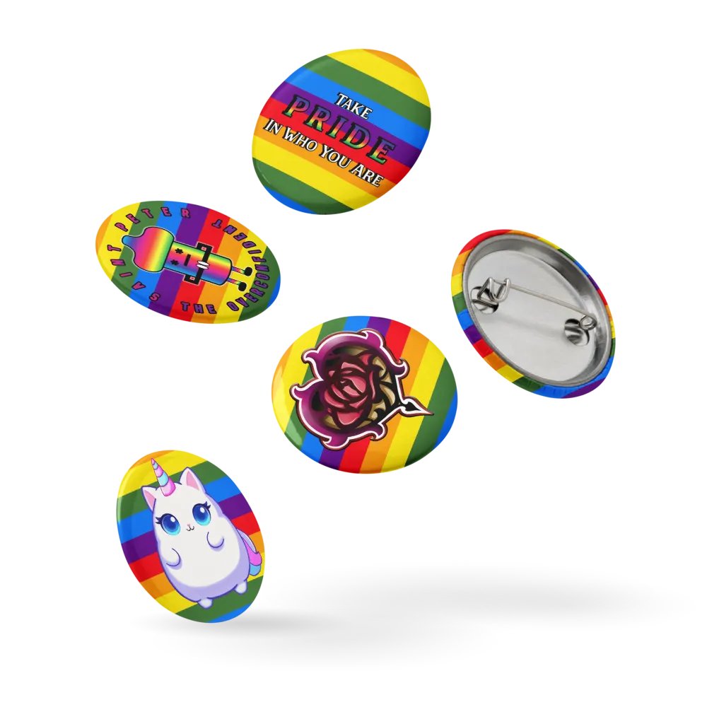 Pride Zagarose Set of Pin Buttons product image (9)