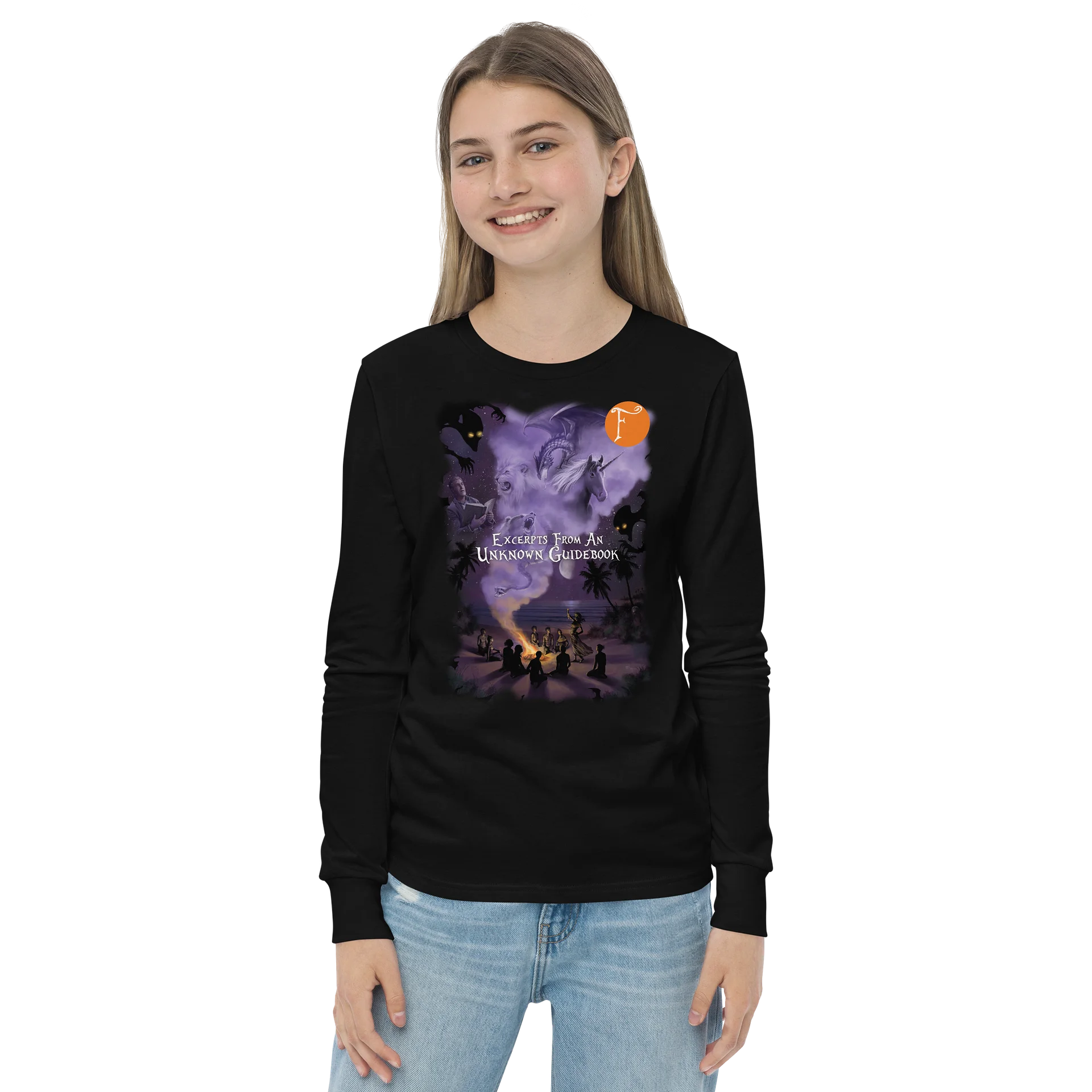 Excerpts from an Unknown Guidebook - Bella+Canvas Youth Long Sleeve T-Shirt product image (2)