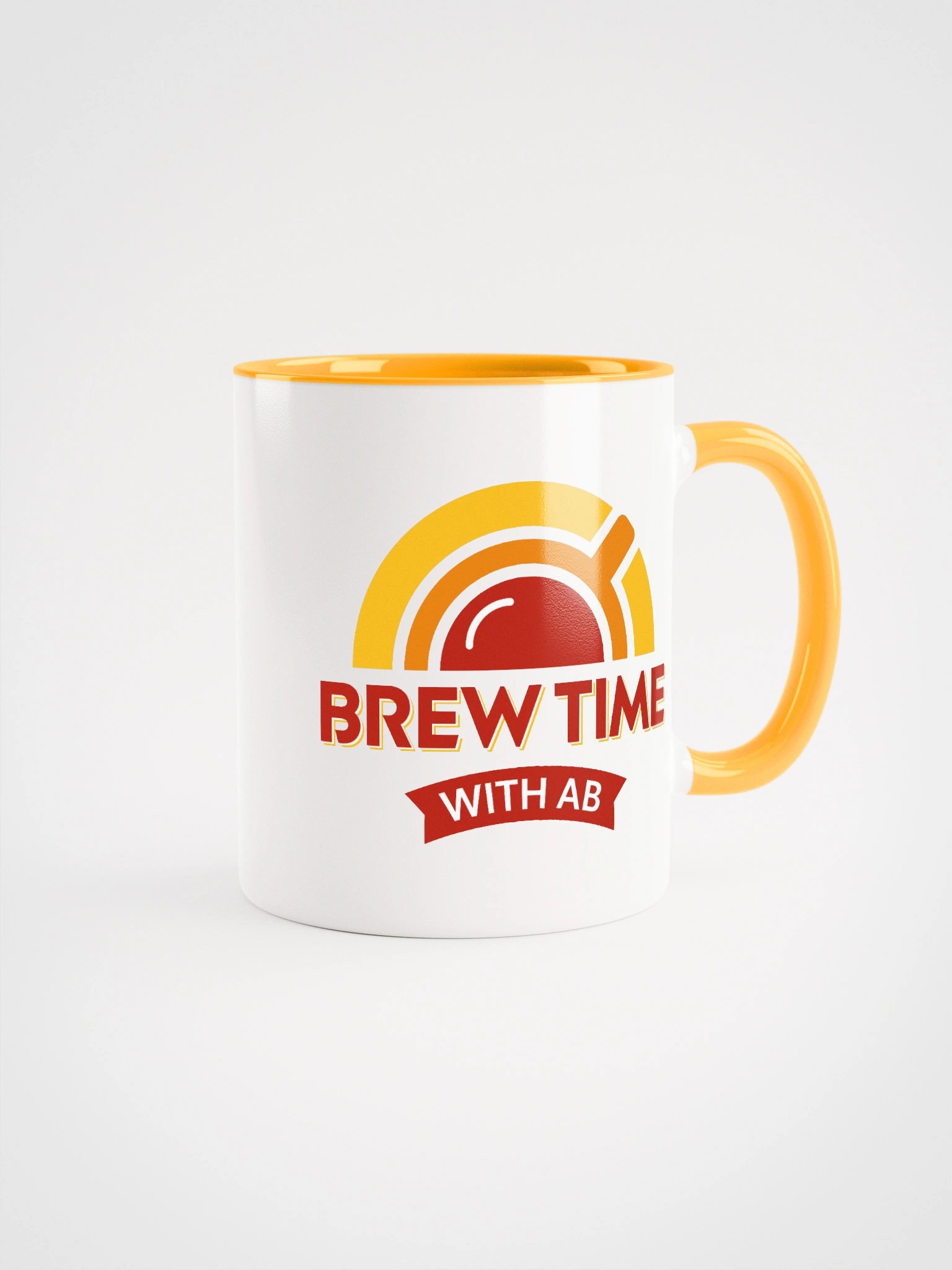 Brew Time Mug (Yellow Handle) product image (1)