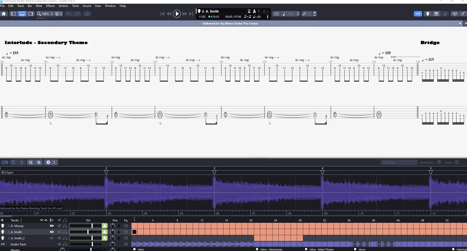 Hallowed Be Thy Name | PDF Tab + Guitar Pro | Iron Maiden product image (3)