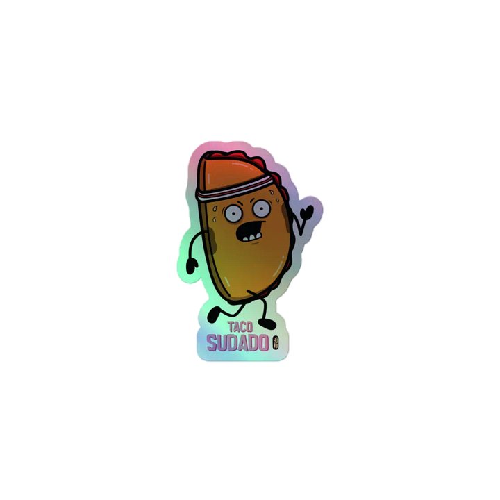Taco Sudado - Sticker (Holographic Kiss Cut) product image (1)