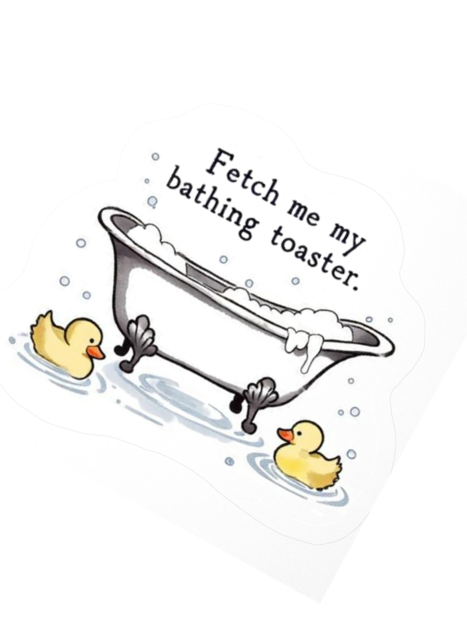Bathing Toaster sticker product image (3)