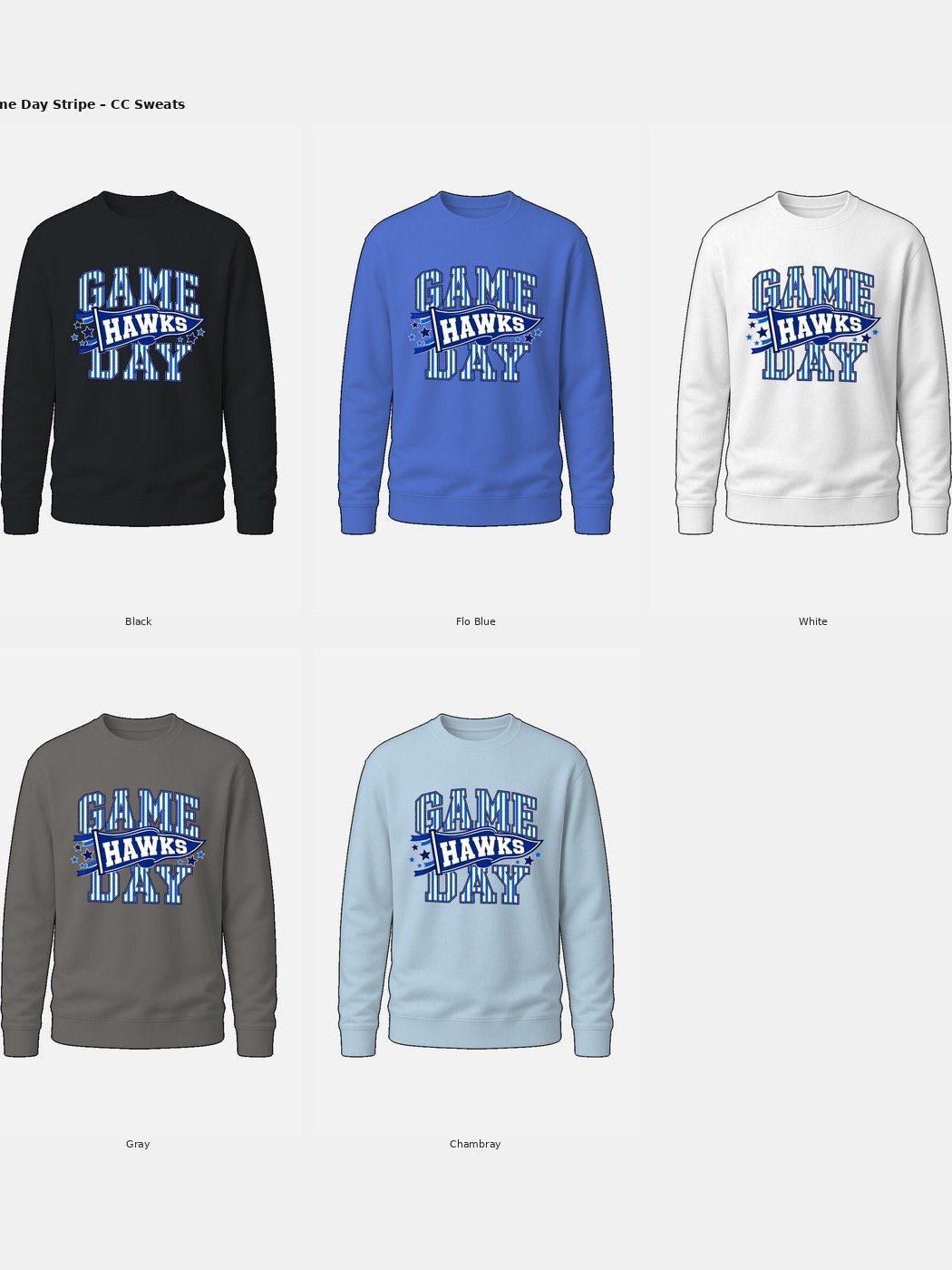 Hawks Game Day Comfort Colors Sweatshirt product image (5)