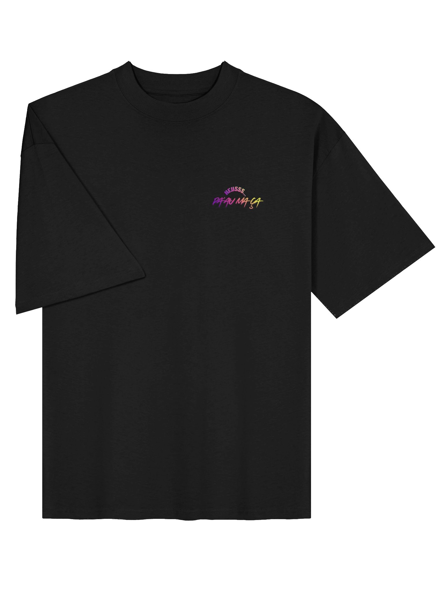 T-shirt surdimensionné avec logo dégradé néon PU MANATU product image (13)