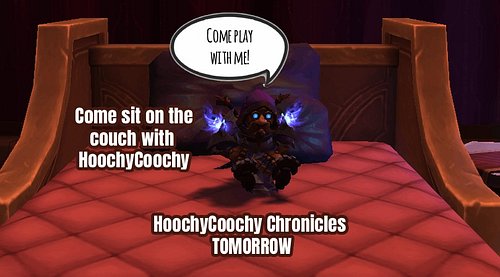 HoochyCoochy is back tomorrow! Have you played with your hoochycoochy this week? The fun starts at 6:30 pm PST on Twitch & Yo...