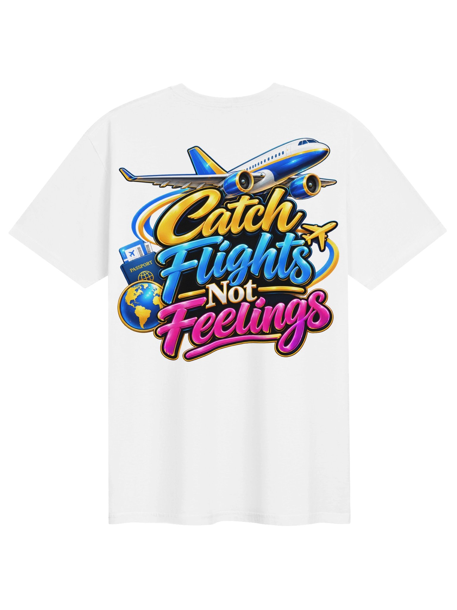 Catch Flights Not Feelings Travel Tee product image (3)