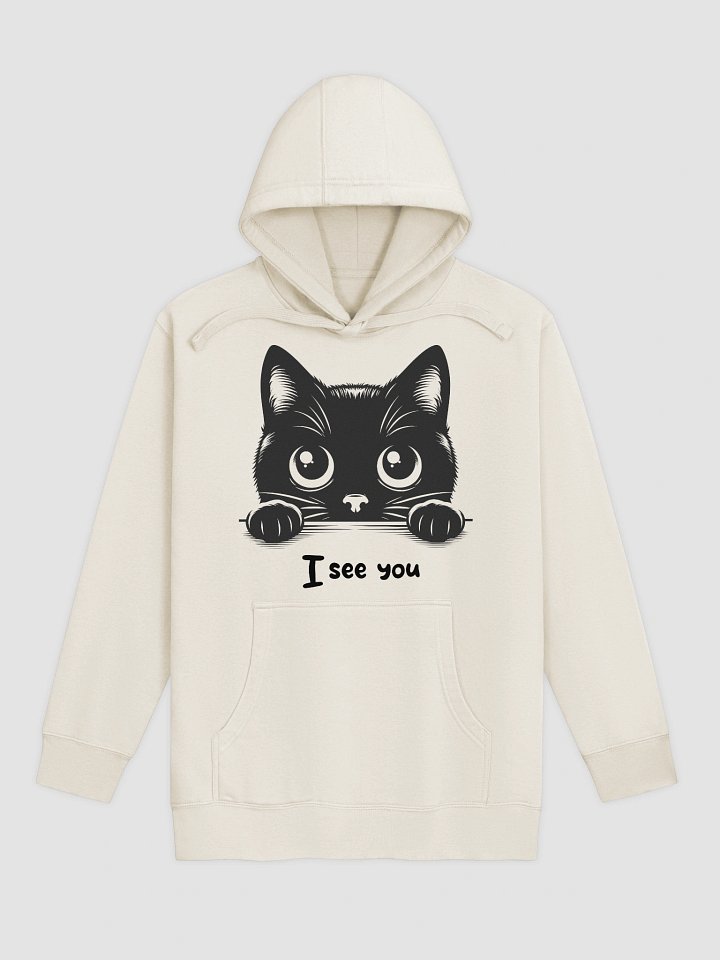 Peeking Cat Cotton Heritage Hoodie product image (2)